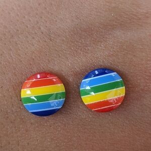 🆕 Studlycreations rainbow stud earrings